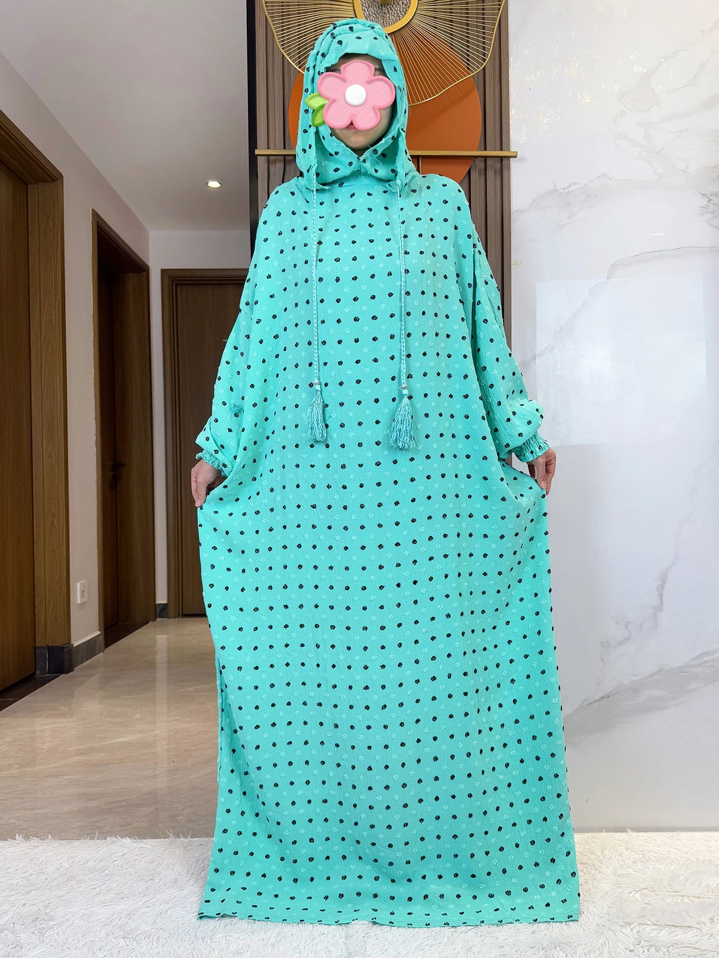 2025 Ramadan Niqab Khimar Muslim Hoody Abaya Dubai Turkey Islam Prayer Clothes African Dresses For Women Kaftan Robe Musulmane