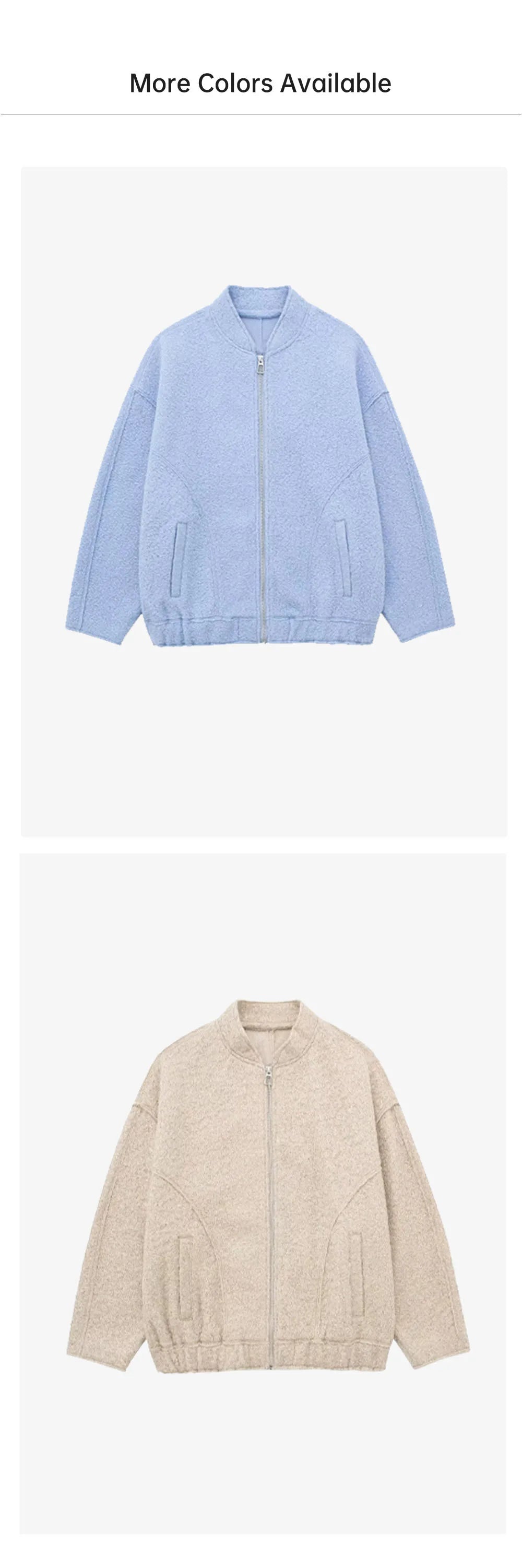 UNIZERA 2023 Autumn/Winter New Product Women's New Fashion Casual Loose Versatile Zipper Pilot Jacket Coat