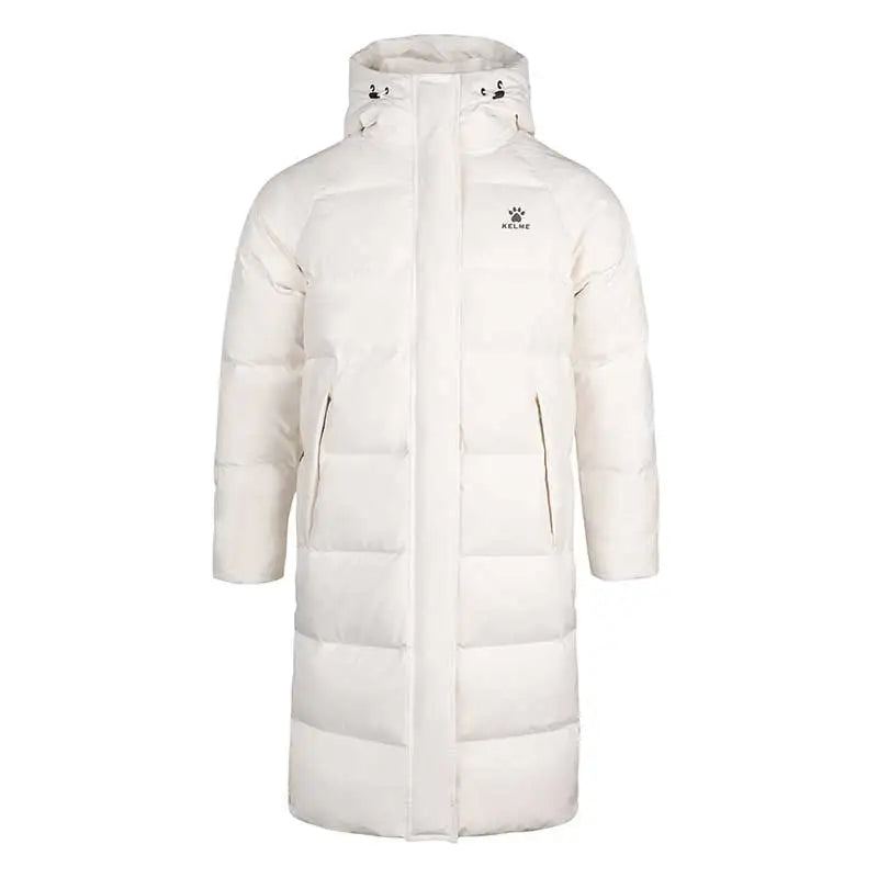 Kelme Sports Down Jacket Women's Long Winter Coat Thick Warm Cotton Jacket Windproof And Snow Proof Coat