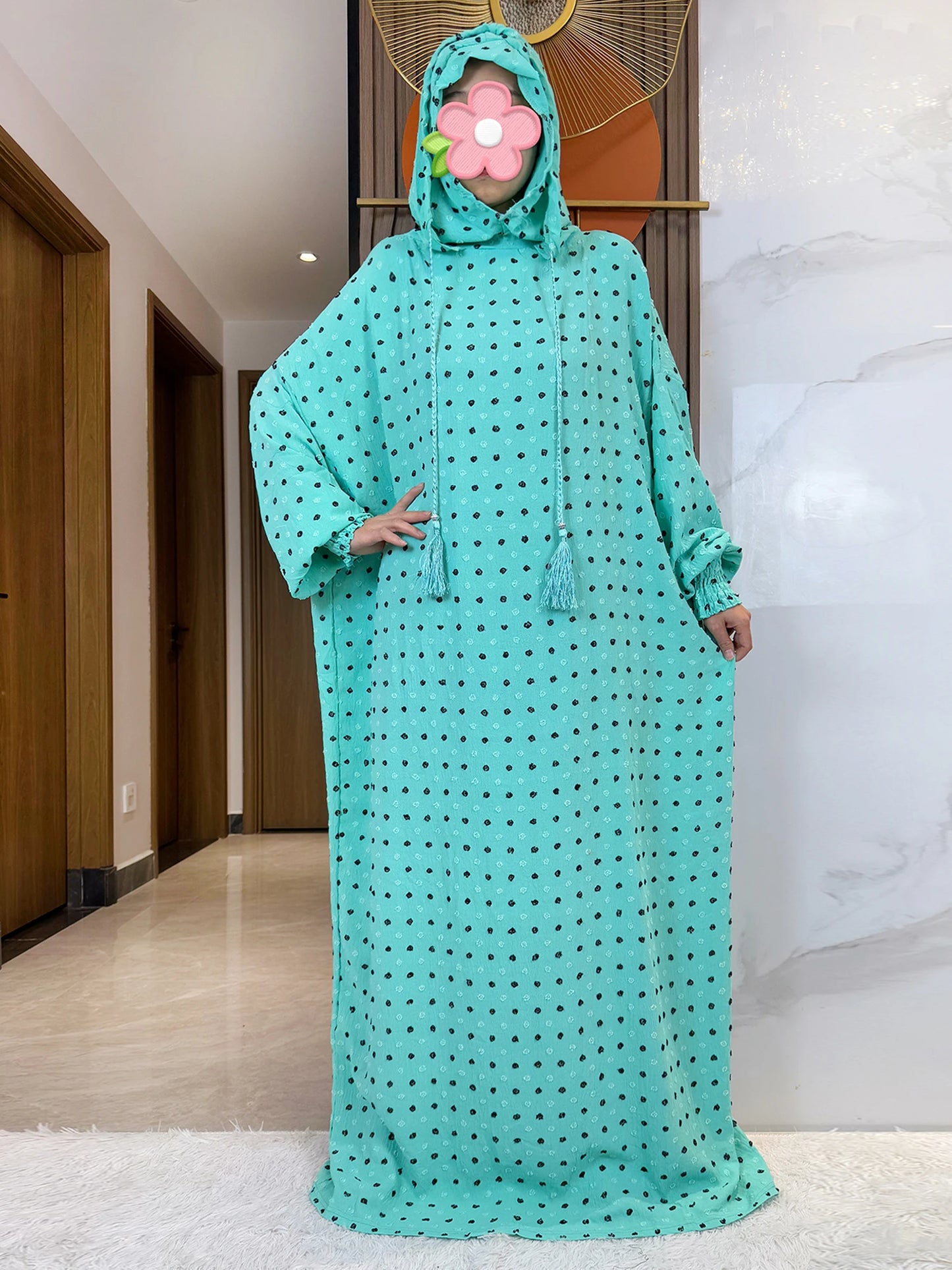 2025 Ramadan Niqab Khimar Muslim Hoody Abaya Dubai Turkey Islam Prayer Clothes African Dresses For Women Kaftan Robe Musulmane