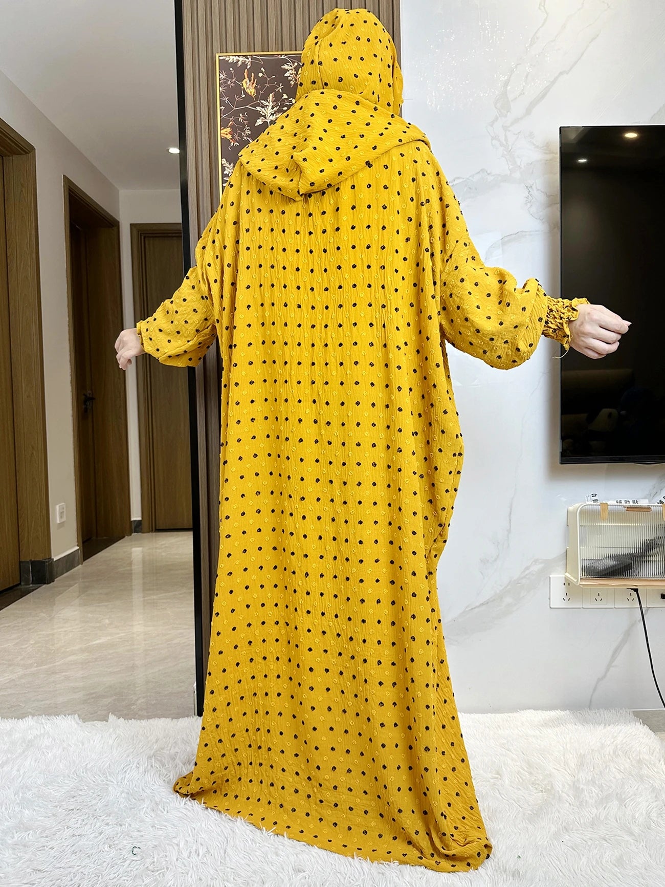2025 Ramadan Niqab Khimar Muslim Hoody Abaya Dubai Turkey Islam Prayer Clothes African Dresses For Women Kaftan Robe Musulmane
