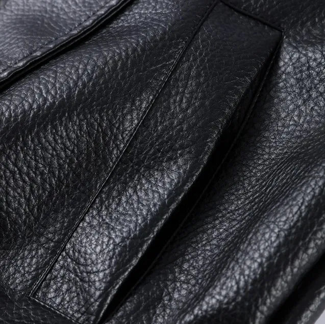 Street PU Leather Loose Jacket Women Fashion Solid Full Sleeve Stand Collar Single Breasted Coats Female 2025 Autumn Lady Coat