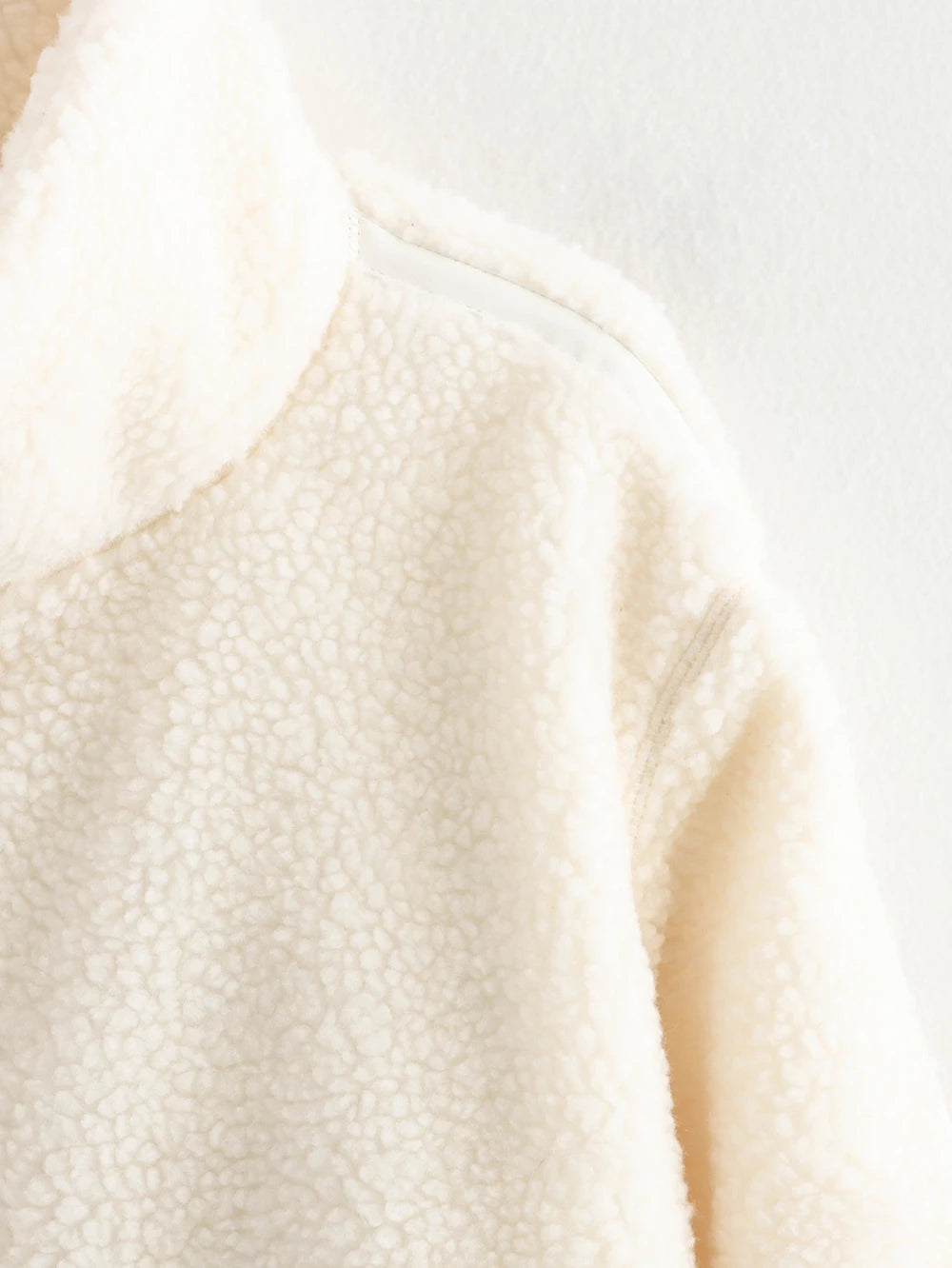 Fashion Women's Lamb's Wool White Coat Winter Fleece Reversible Lapel Coat Simple Loose Teddy Velvet Long Sleeve Jacket