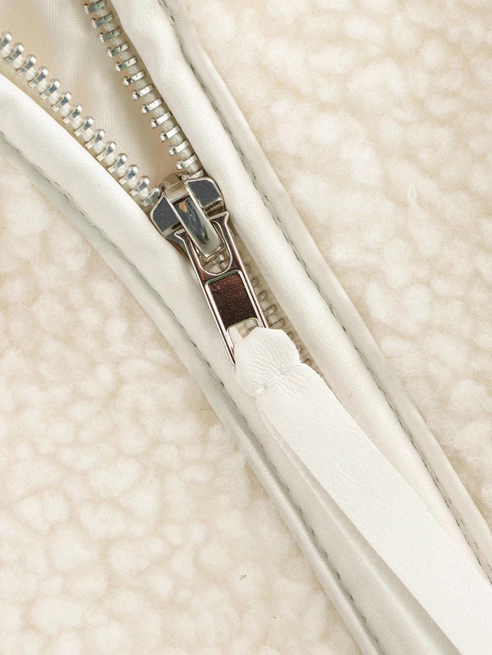 Fashion Women's Lamb's Wool White Coat Winter Fleece Reversible Lapel Coat Simple Loose Teddy Velvet Long Sleeve Jacket