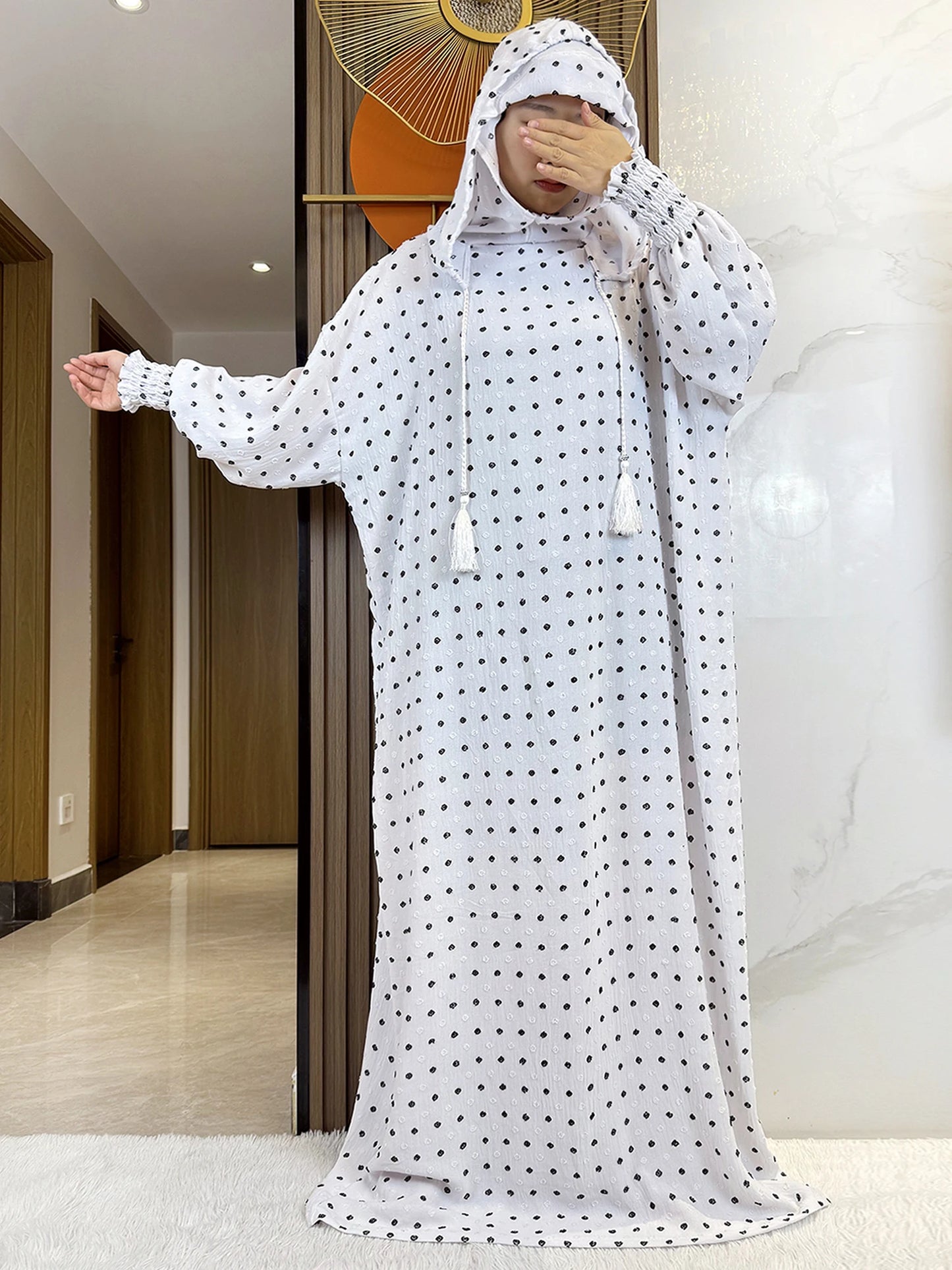 2025 Ramadan Niqab Khimar Muslim Hoody Abaya Dubai Turkey Islam Prayer Clothes African Dresses For Women Kaftan Robe Musulmane