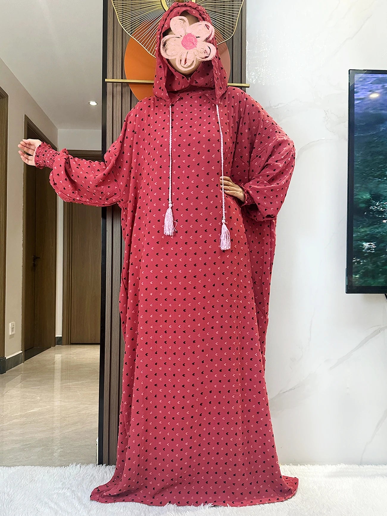 2025 Ramadan Niqab Khimar Muslim Hoody Abaya Dubai Turkey Islam Prayer Clothes African Dresses For Women Kaftan Robe Musulmane