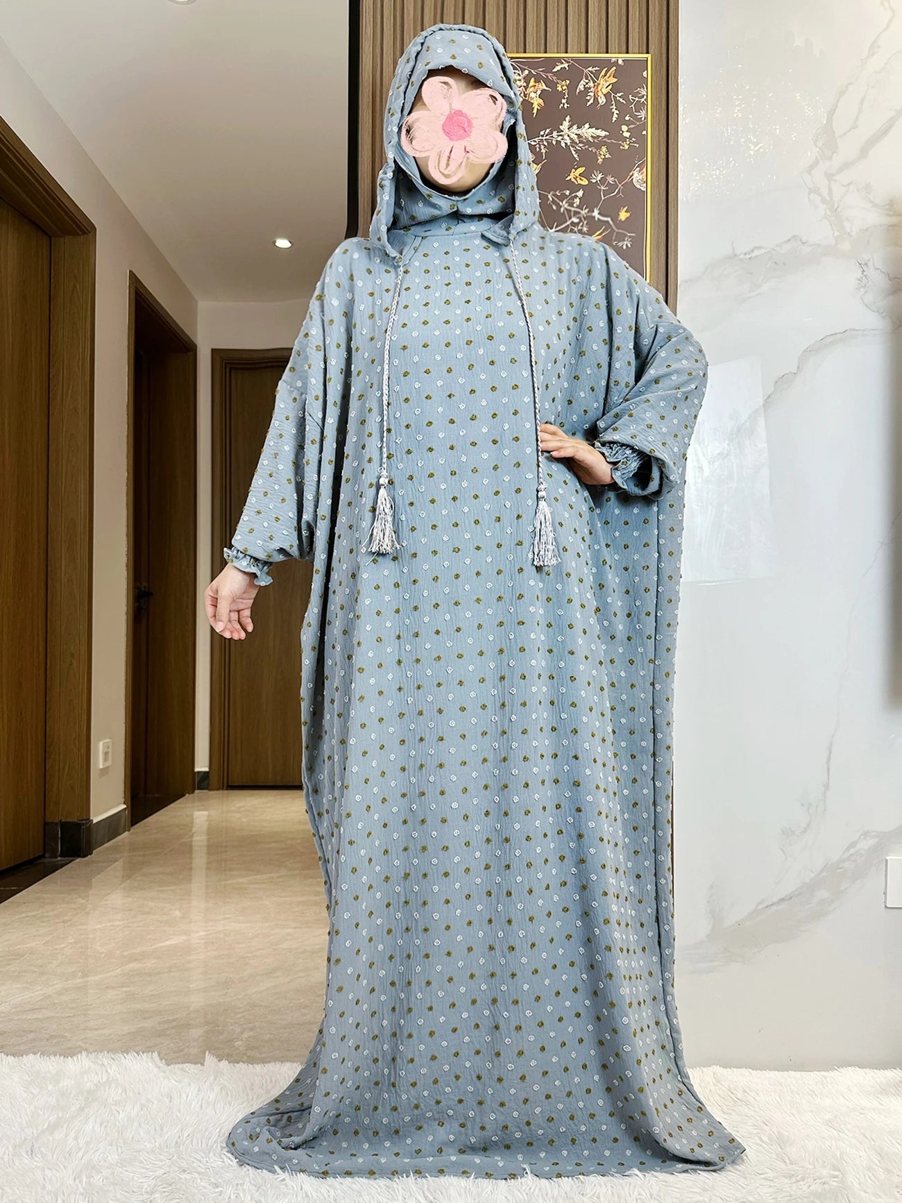 2025 Ramadan Niqab Khimar Muslim Hoody Abaya Dubai Turkey Islam Prayer Clothes African Dresses For Women Kaftan Robe Musulmane