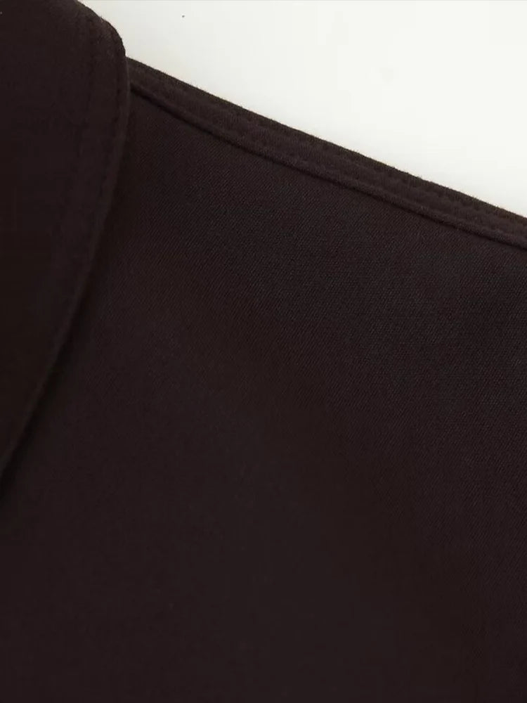 European and American style autumn new fashion trend women's clothing lapel loose pocket long sleeve jacket