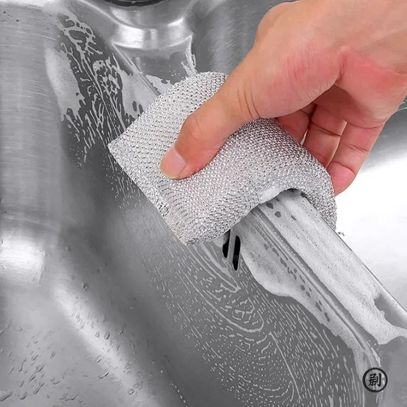 4pcs, Kitchen Dishwashing Sponge, Does Not Hurt Pot Brush Pot Artifact, Household Scratch-free Cleaning Sponge Wipe