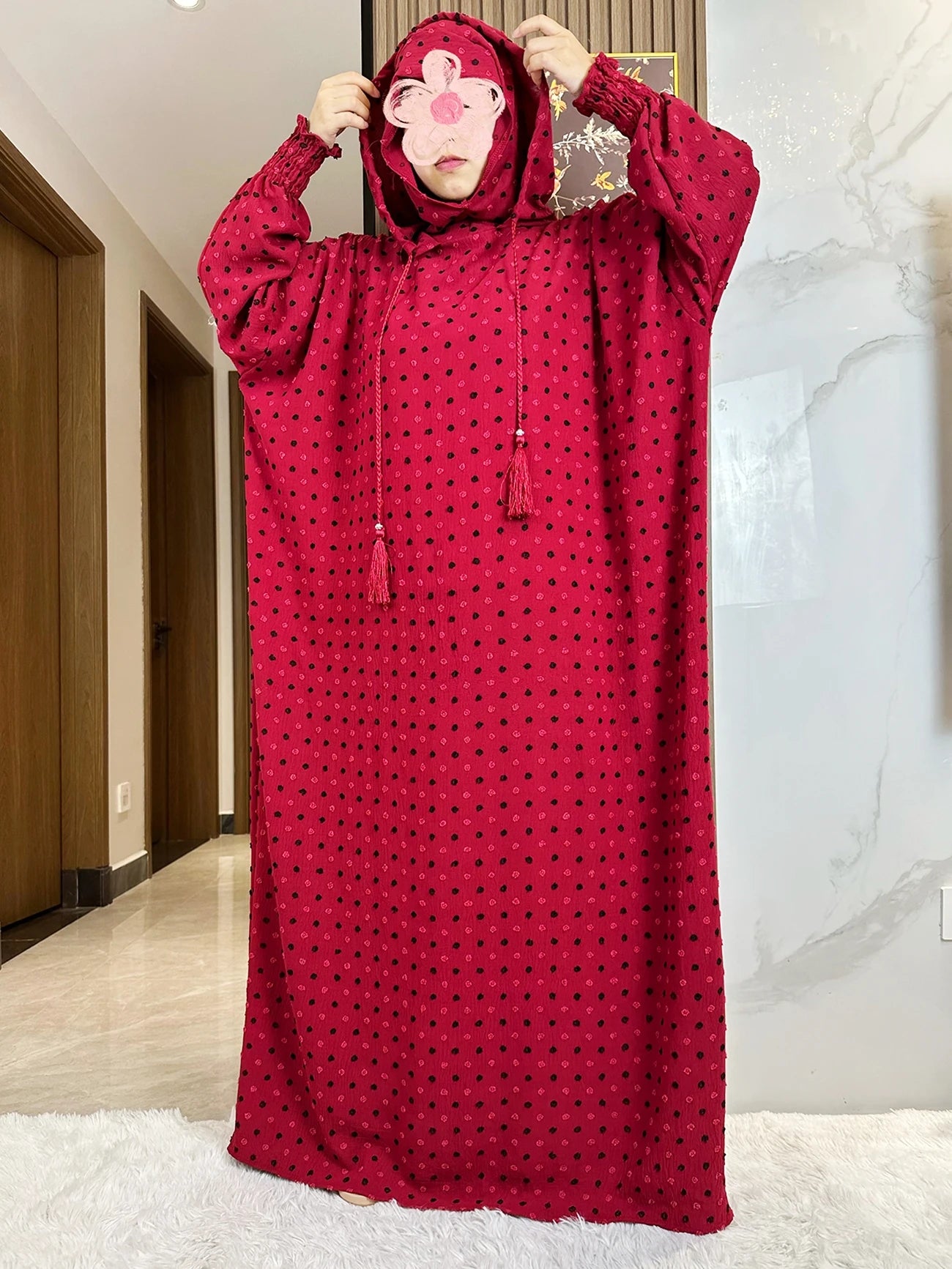 2025 Ramadan Niqab Khimar Muslim Hoody Abaya Dubai Turkey Islam Prayer Clothes African Dresses For Women Kaftan Robe Musulmane