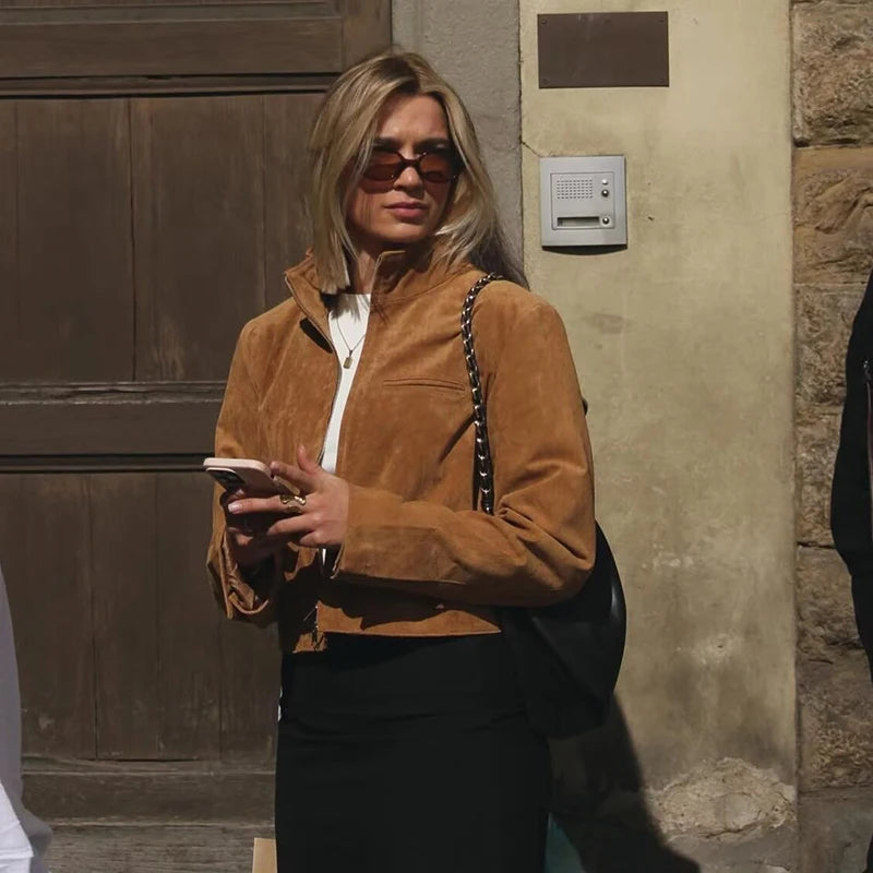 2025 New Jackets Women's Spring Chic Slim Elegant Street Outerwear Warm Women's Jacket Fashion Youth Comfortable Coat