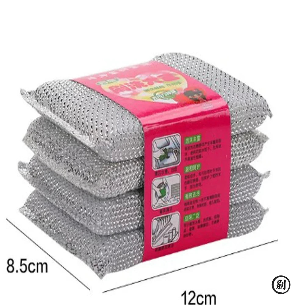 4pcs, Kitchen Dishwashing Sponge, Does Not Hurt Pot Brush Pot Artifact, Household Scratch-free Cleaning Sponge Wipe