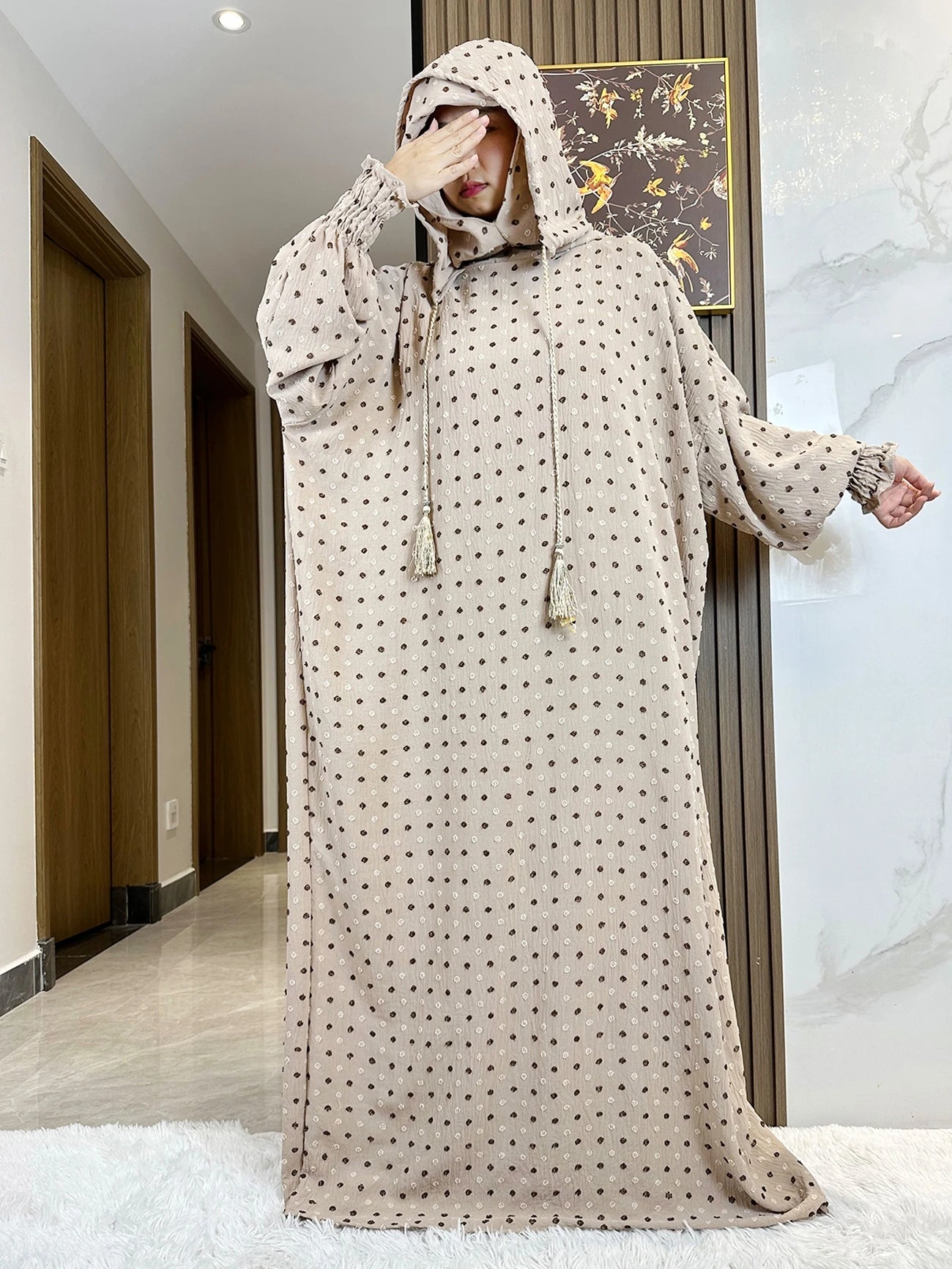 2025 Ramadan Niqab Khimar Muslim Hoody Abaya Dubai Turkey Islam Prayer Clothes African Dresses For Women Kaftan Robe Musulmane