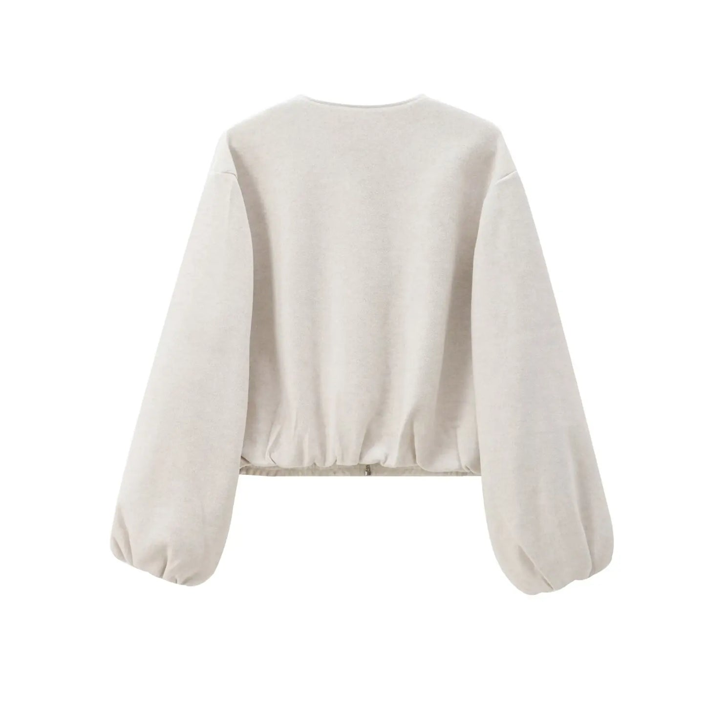 MUJER Red Zipper Bomber Jackets for Women Soft Cropped Jackets Woman 2025 Long Sleeve Woman's Sports Jacket New in Outerwears