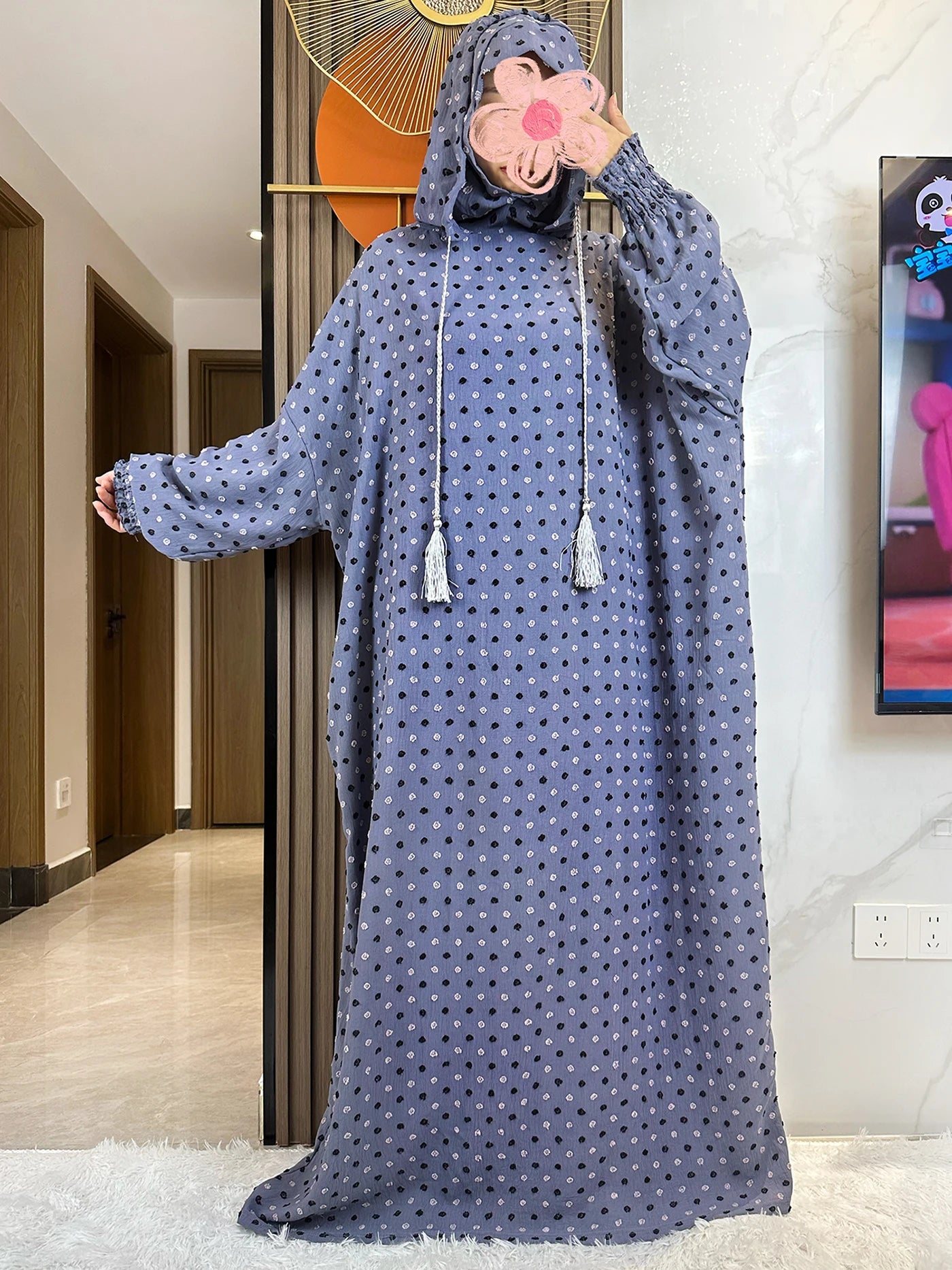 2025 Ramadan Niqab Khimar Muslim Hoody Abaya Dubai Turkey Islam Prayer Clothes African Dresses For Women Kaftan Robe Musulmane