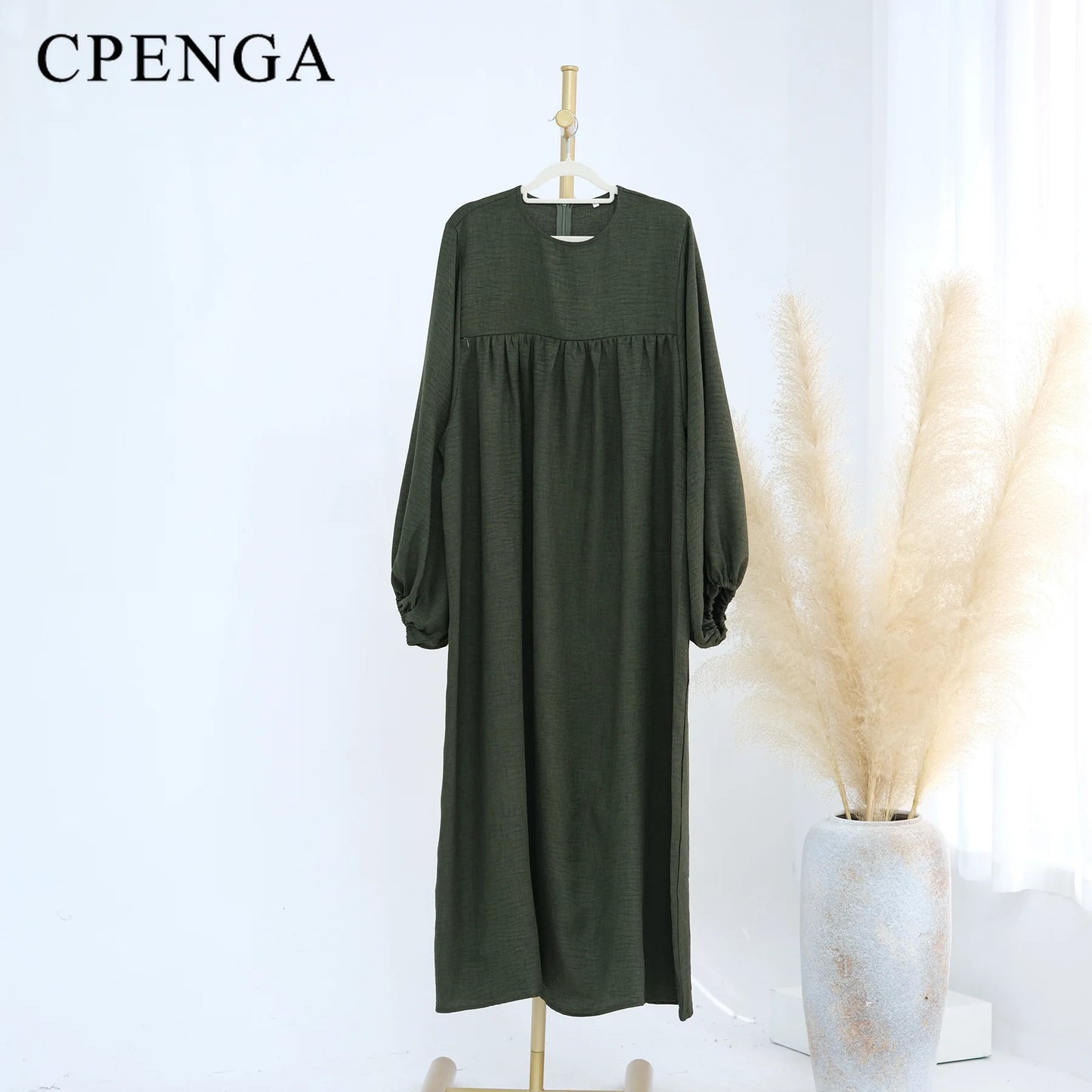 Modest Nursing Clothes for Muslim Women 2025 Elegant Arabic Muslim Dress Eid Dubai Plain Nursing Abaya Fashion Turkey Solid Robe