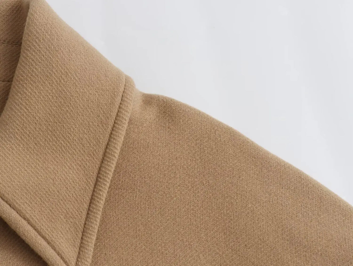 ZBZA Women's Oblique Button Loose Batwing Sleeve Jacket Coat Lapel Double Pocket Warm Solid Vintage Outerwear Fall Winter Coat