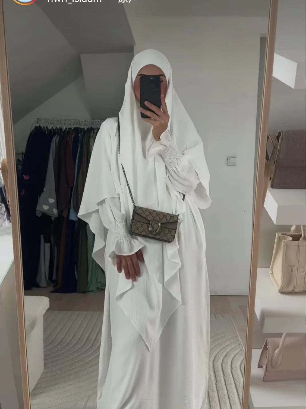 2 Pcs Muslim Set  New Sweet Solid Color Long Dress+Single Layer Shawl Suit  Abaya and Khimar Set Jilbab 2 Pcs Ramadan Long Hijab