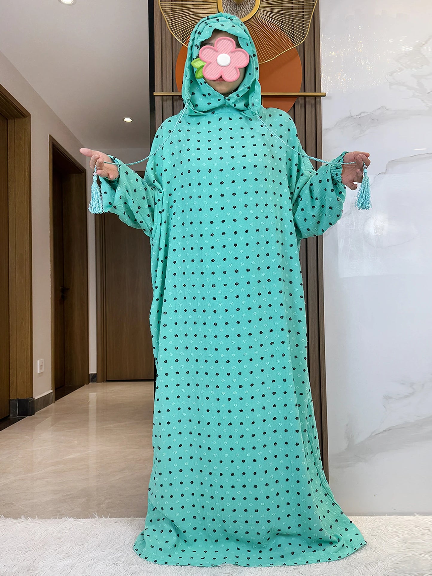 2025 Ramadan Niqab Khimar Muslim Hoody Abaya Dubai Turkey Islam Prayer Clothes African Dresses For Women Kaftan Robe Musulmane