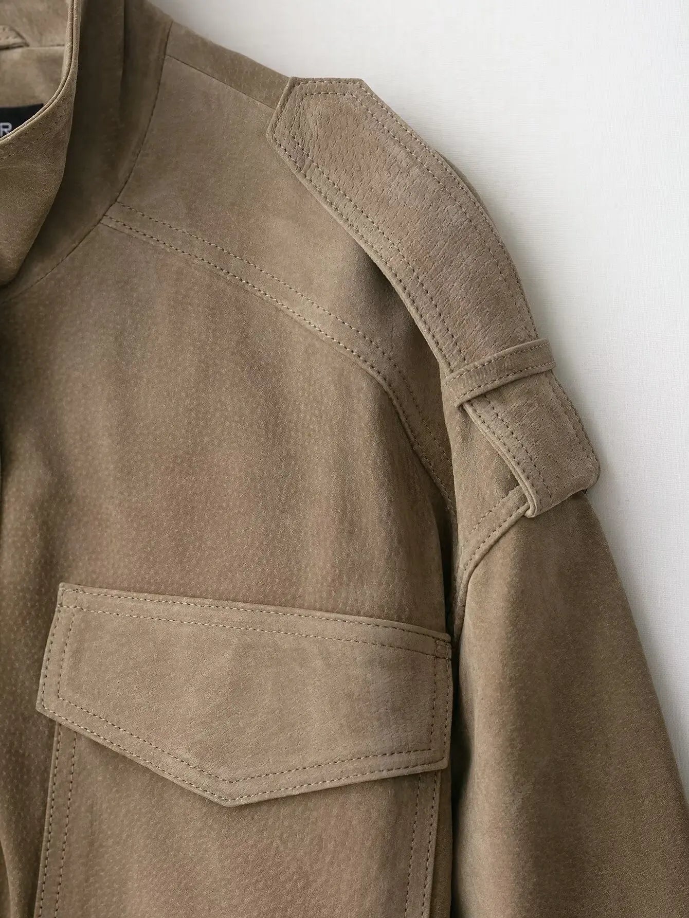 HH Women's New Fashion Long Sleeves Jackets Solid Turtleneck Pocket Decoration Zipper Female Autumn High Street Coats