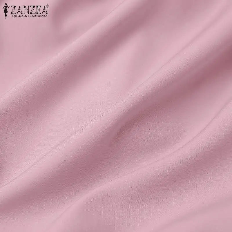 ZANZEA Elegant Women Autumn Long Sleeve Muslim Abaya Hijab Sundress IsIamic Robe Femme Maxi Long Dresses Patchwork Vestidos 2024