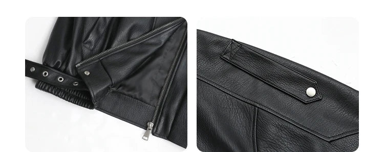 CHIC VEN Female PU Jacket Solid Loose New Retro Standing Collar Motorcycle Faux Leather Coat Female Top Spring Autumn 2024