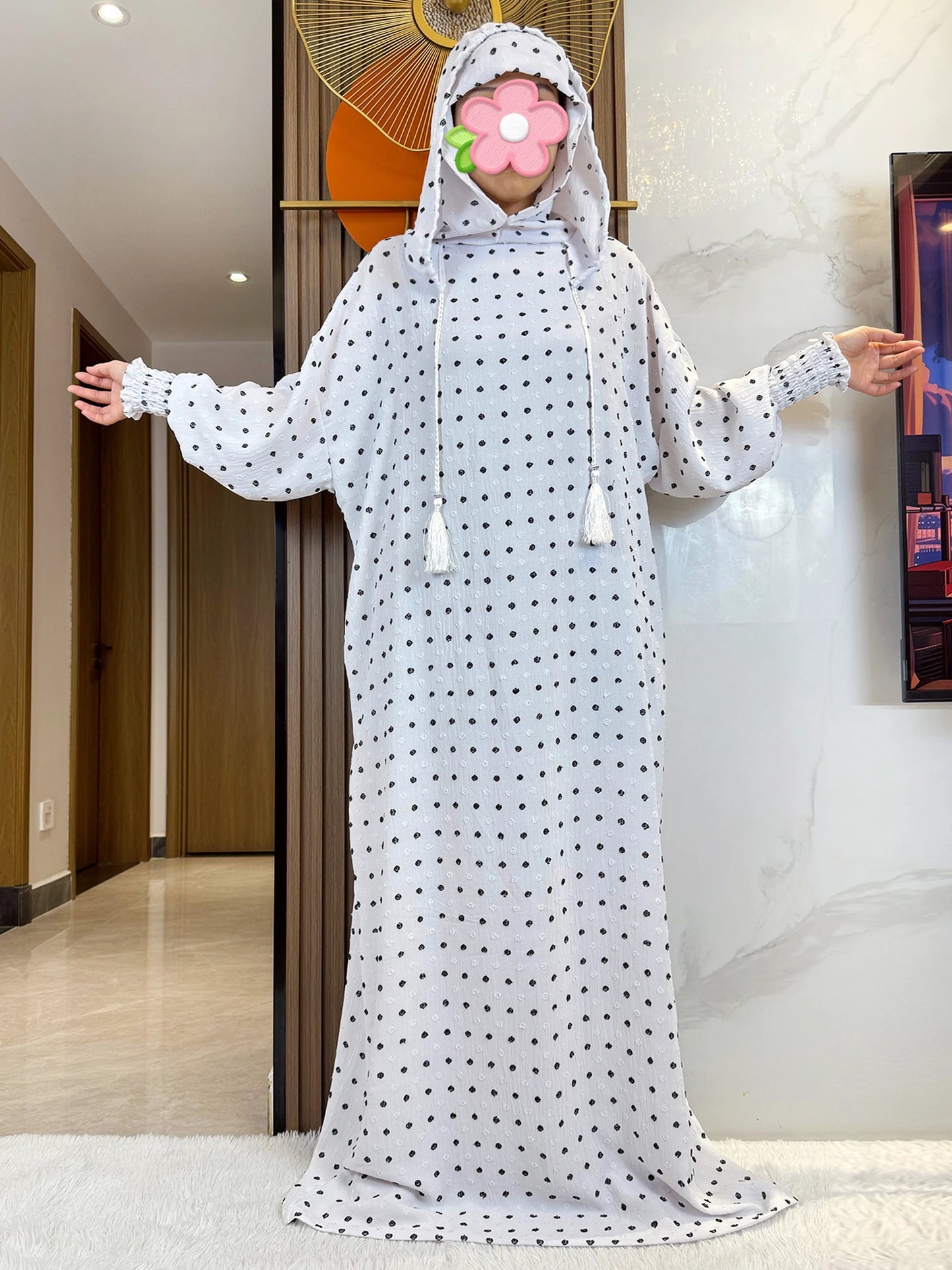 2025 Ramadan Niqab Khimar Muslim Hoody Abaya Dubai Turkey Islam Prayer Clothes African Dresses For Women Kaftan Robe Musulmane