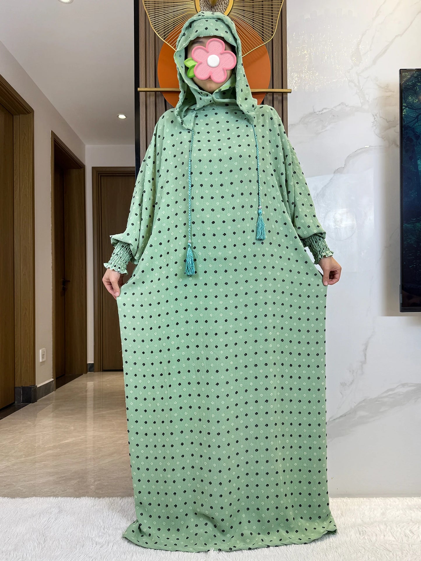 2025 Ramadan Niqab Khimar Muslim Hoody Abaya Dubai Turkey Islam Prayer Clothes African Dresses For Women Kaftan Robe Musulmane