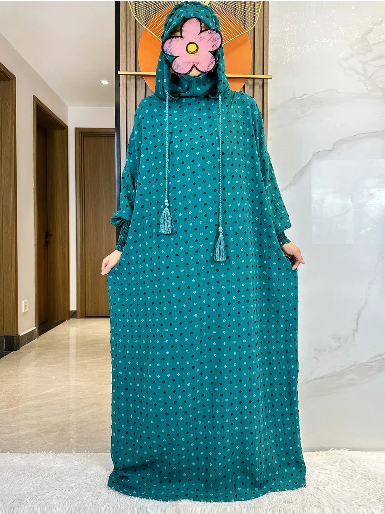 2025 Ramadan Niqab Khimar Muslim Hoody Abaya Dubai Turkey Islam Prayer Clothes African Dresses For Women Kaftan Robe Musulmane