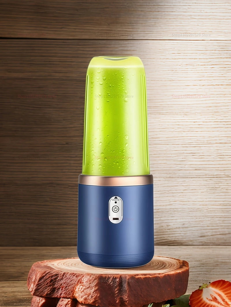 Portable Juicer Cup 6 Blade Blender Bottle Household Fruit Juicer Cup Smoothie Blender USB Rechargeable Juicer Kitchen Tool