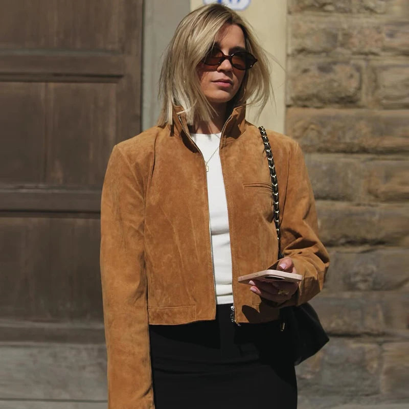 2025 New Jackets Women's Spring Chic Slim Elegant Street Outerwear Warm Women's Jacket Fashion Youth Comfortable Coat