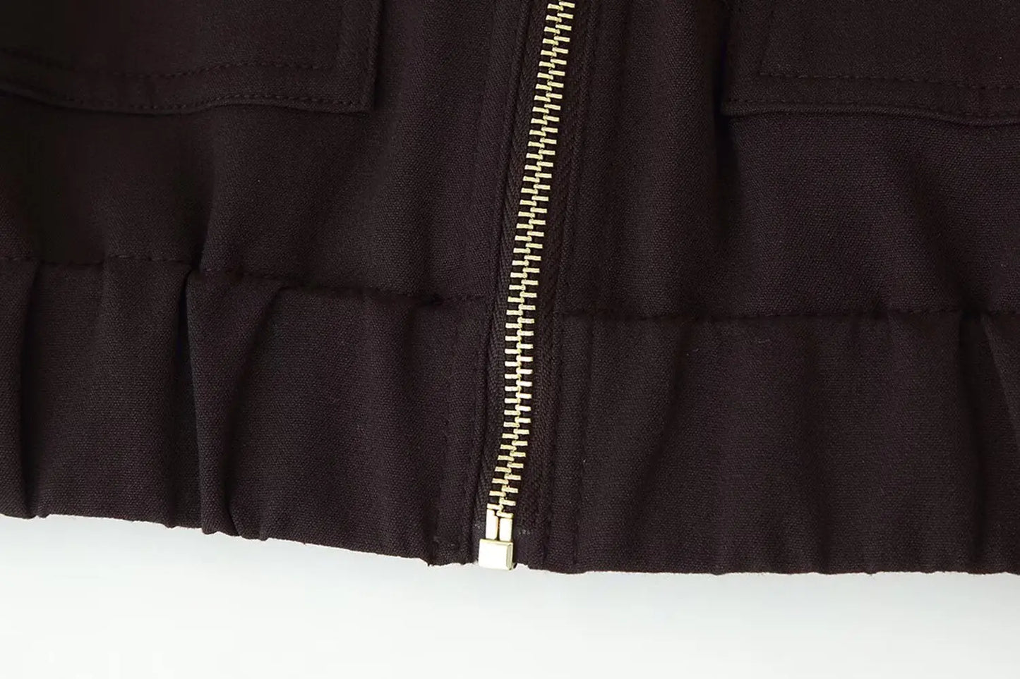 European and American style autumn new fashion trend women's clothing lapel loose pocket long sleeve jacket