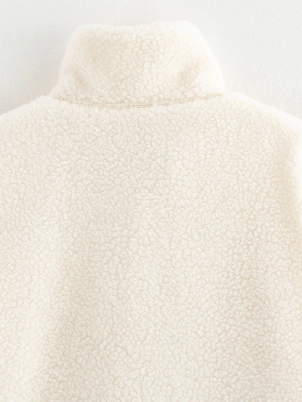 Fashion Women's Lamb's Wool White Coat Winter Fleece Reversible Lapel Coat Simple Loose Teddy Velvet Long Sleeve Jacket