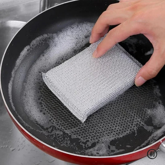 4pcs, Kitchen Dishwashing Sponge, Does Not Hurt Pot Brush Pot Artifact, Household Scratch-free Cleaning Sponge Wipe