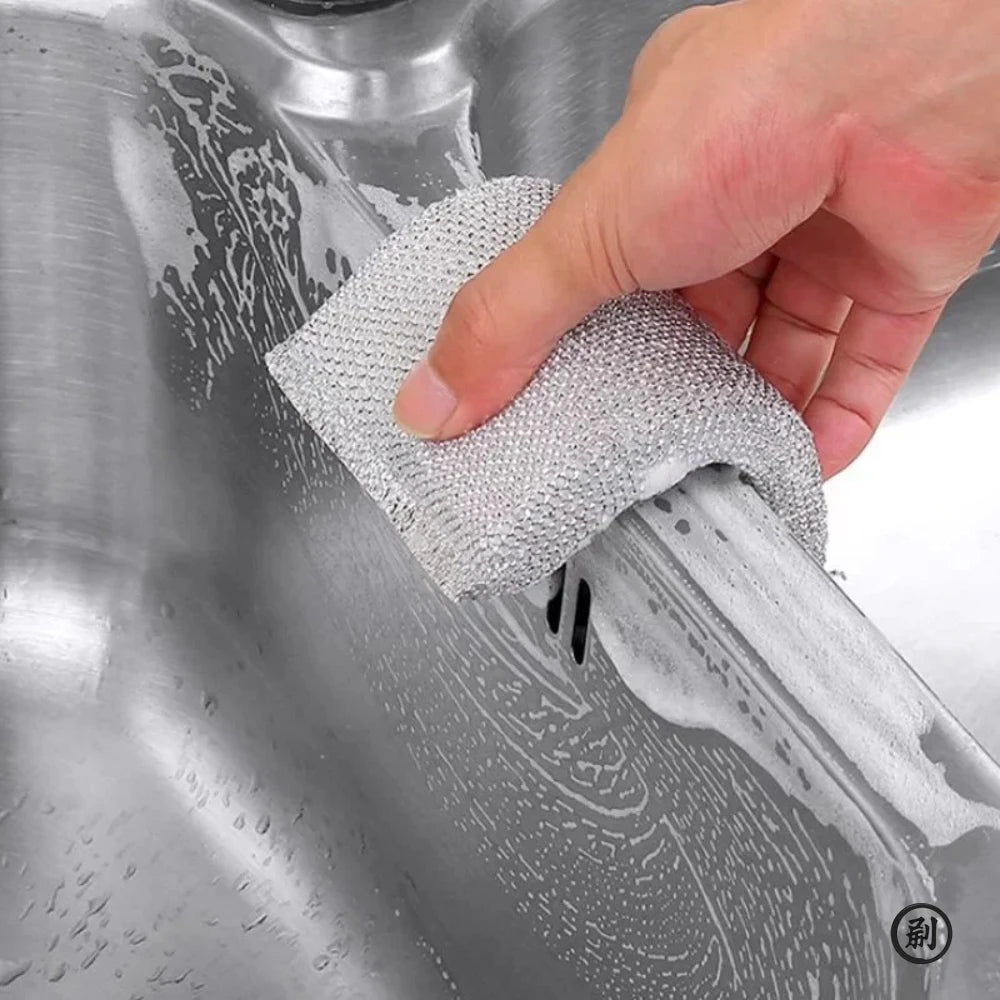 4pcs, Kitchen Dishwashing Sponge, Does Not Hurt Pot Brush Pot Artifact, Household Scratch-free Cleaning Sponge Wipe