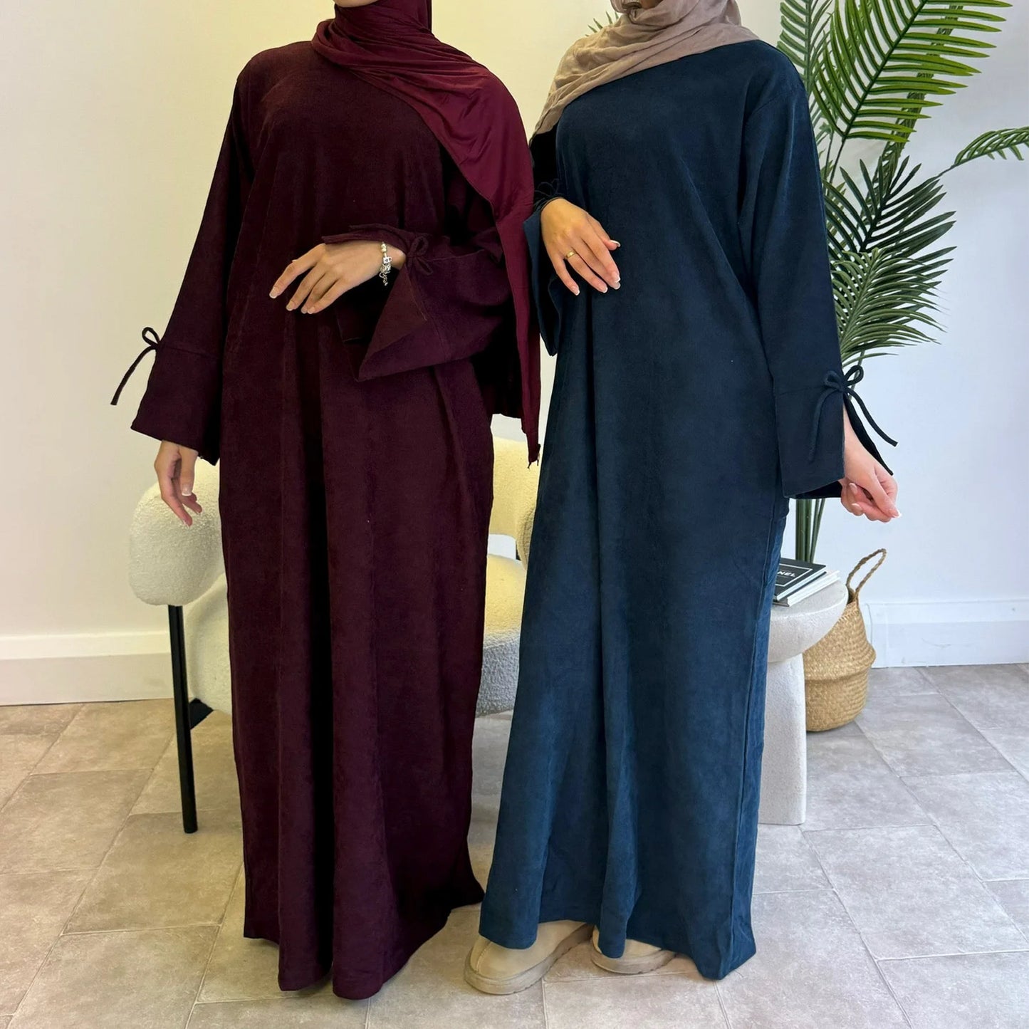 Ramadan Bow-knot Dubai Abaya Dress Luxury 2024 Arabic Muslim Women Modest Clothing Islam Party Coat Kaftan Fashion Turkey Robe