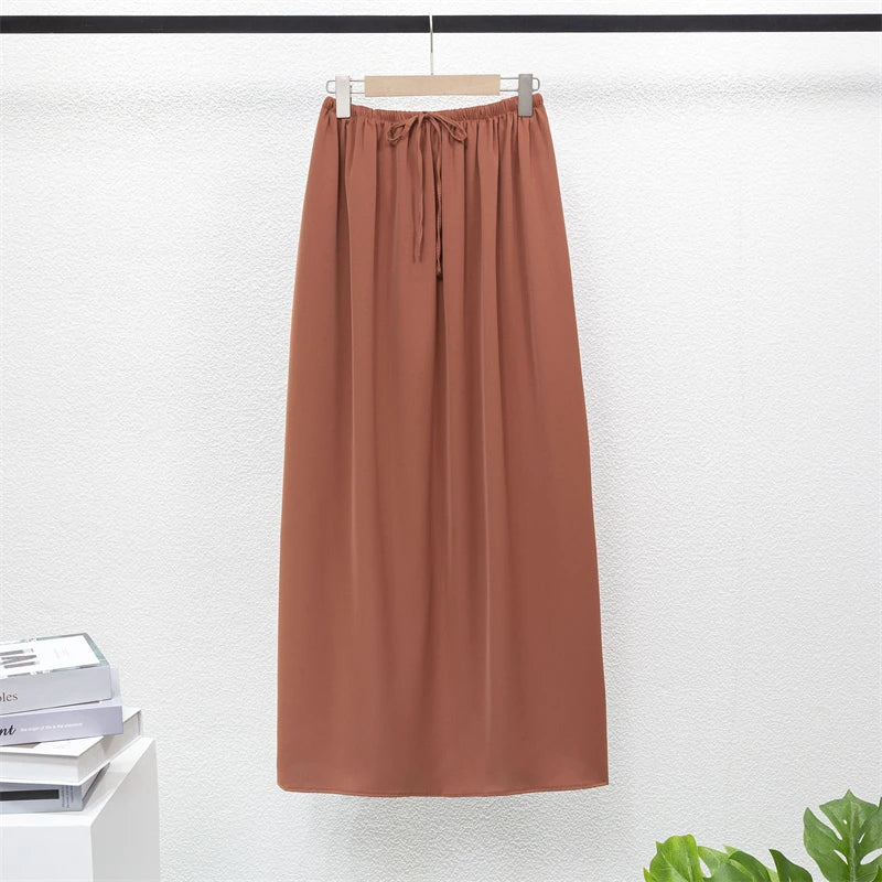 Muslim Sets Two Pieces Prayer Clothing Long Hooded Smocking Sleeve Shirts Hijab Loose Maxi Skirts Elastic Waist Women Abaya Sets