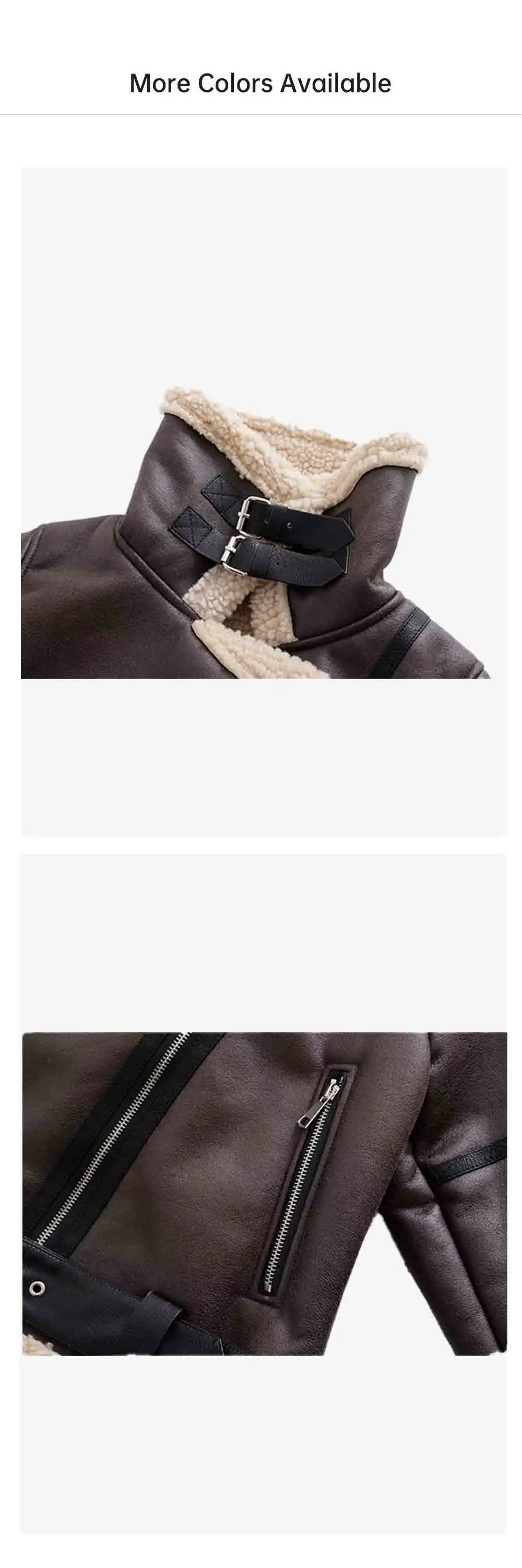 UNIZERA 2024 Autumn/Winter New Product Fashion Women's Wear Fur Integrated Coat Retro Motorcycle Jacket Top