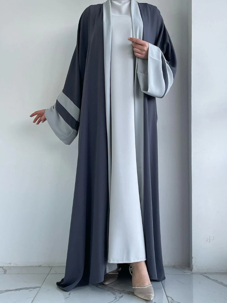 Eid Muslim Dress & Abayas for Women 2 Piece Set Musulman Ensembles Morocco Ramadan Caftan Abaya Kaftan Dubai Arab Long Robe 2024