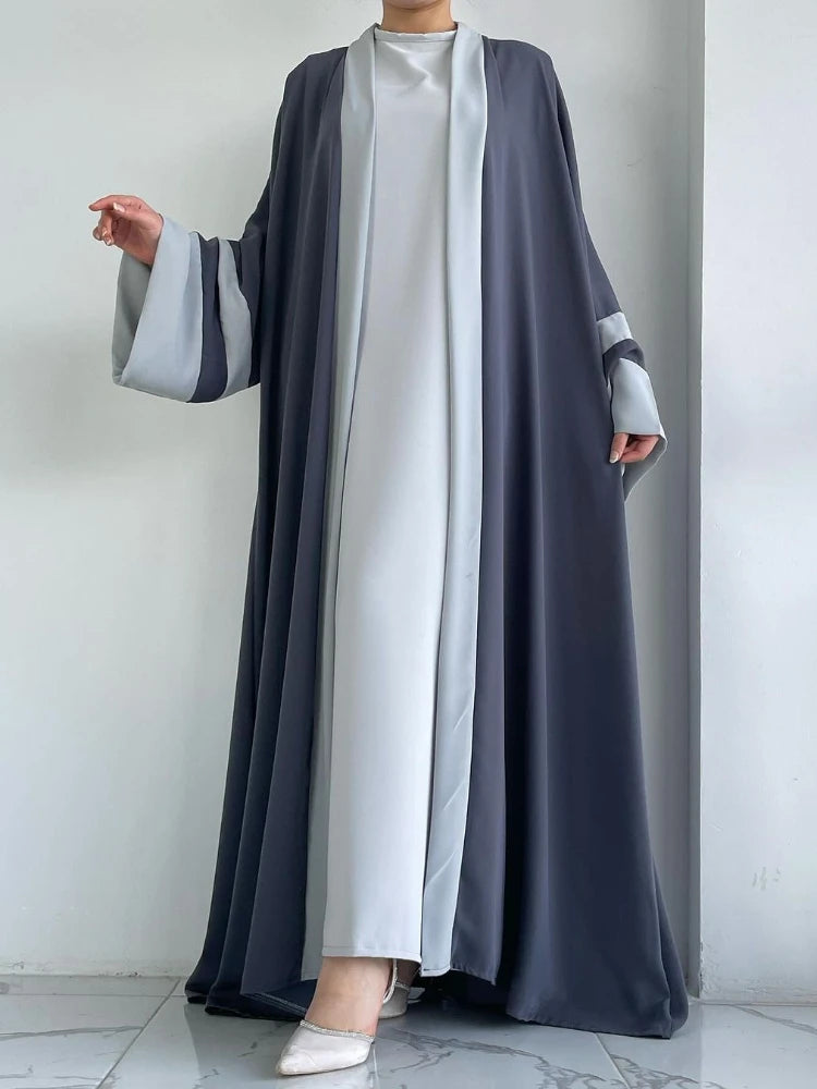 Eid Muslim Dress & Abayas for Women 2 Piece Set Musulman Ensembles Morocco Ramadan Caftan Abaya Kaftan Dubai Arab Long Robe 2024