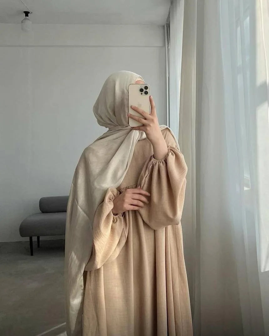 Modest Nursing Clothes for Muslim Women 2025 Elegant Arabic Muslim Dress Eid Dubai Plain Nursing Abaya Fashion Turkey Solid Robe