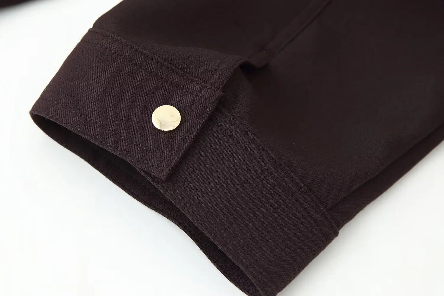 European and American style autumn new fashion trend women's clothing lapel loose pocket long sleeve jacket