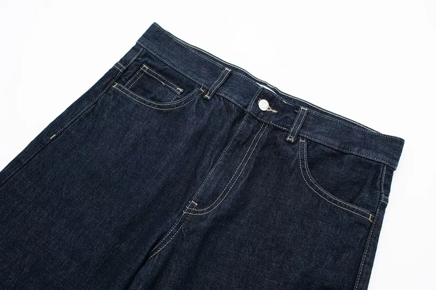 HH Women Vintage Denim Jacket Pant Sets Single Breasted Lapel Long Sleeve Coat Wide Leg Trousers Jeans High Street Outfits