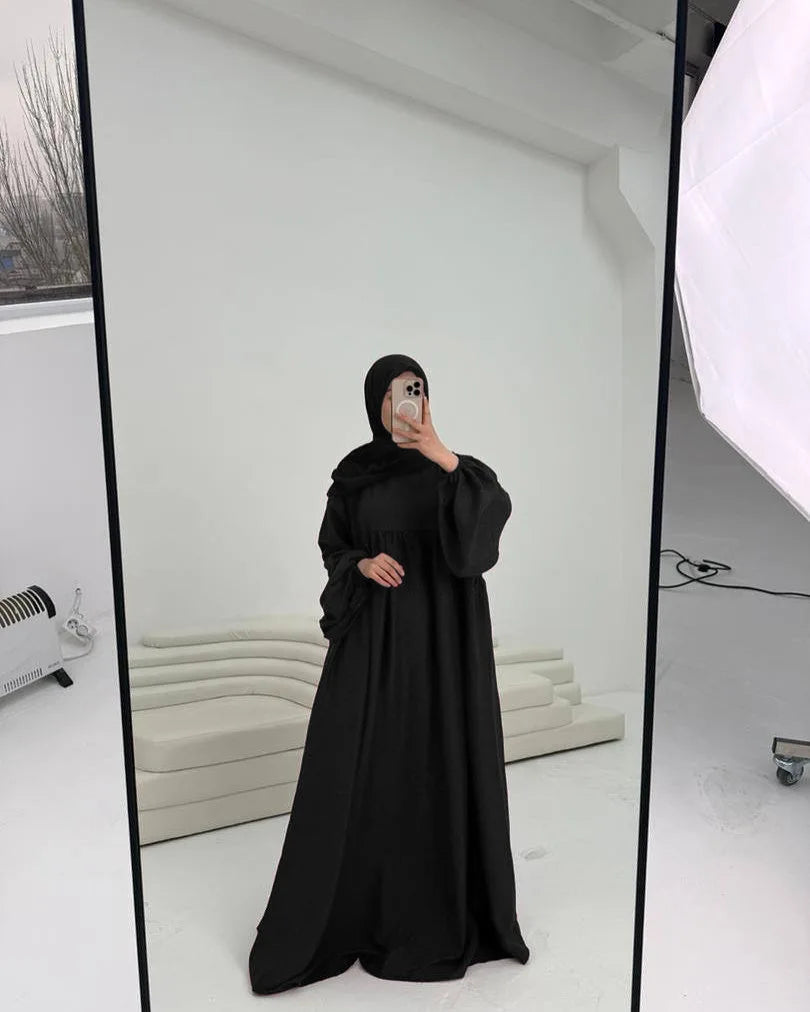 Modest Nursing Clothes for Muslim Women 2025 Elegant Arabic Muslim Dress Eid Dubai Plain Nursing Abaya Fashion Turkey Solid Robe