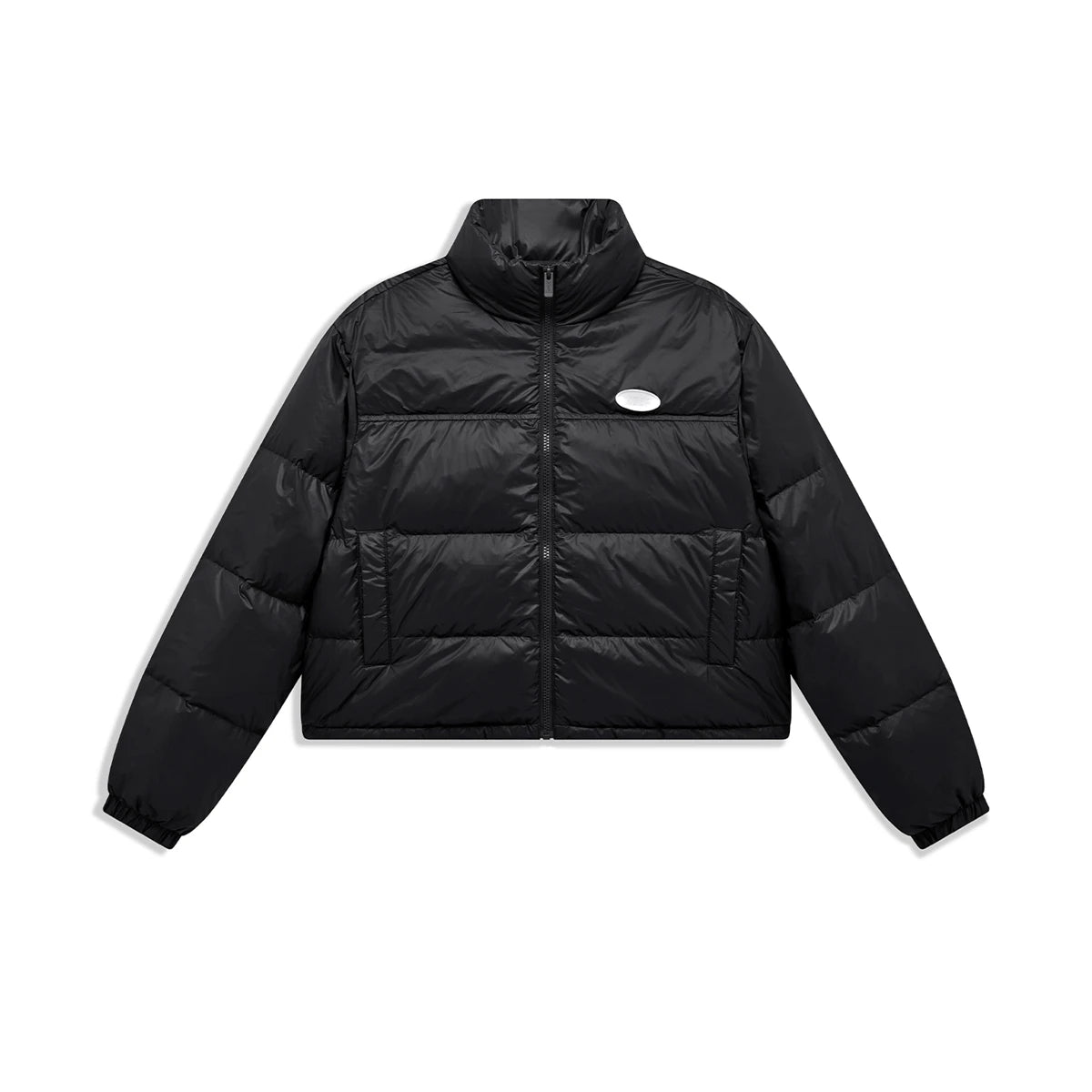 Xtep Down Jacket For Women 2024 Winter Soft Zip-up Short Water Resistence Coat Keep Warm Sporty Stand Collar Tops 876428190061