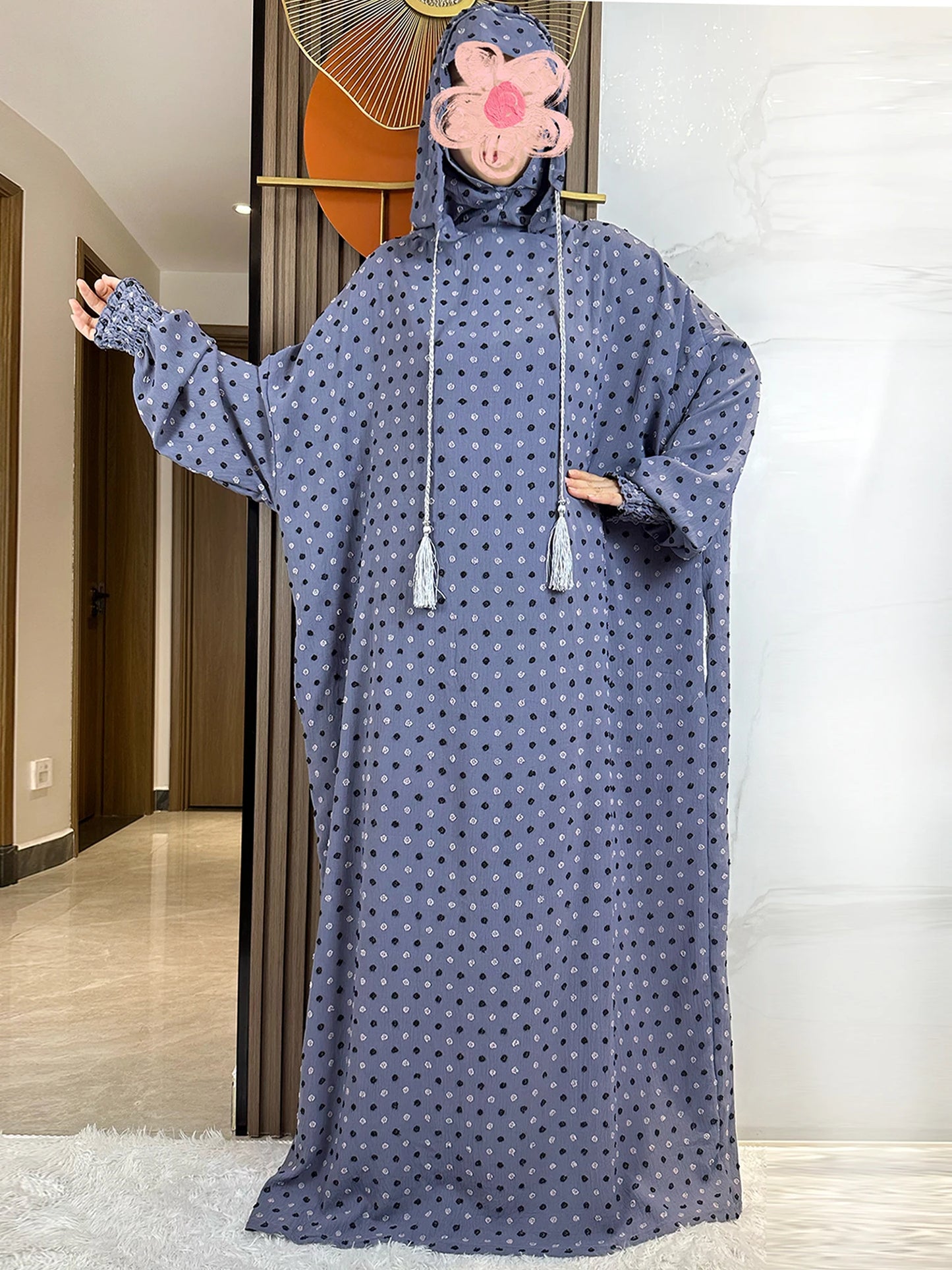 2025 Ramadan Niqab Khimar Muslim Hoody Abaya Dubai Turkey Islam Prayer Clothes African Dresses For Women Kaftan Robe Musulmane