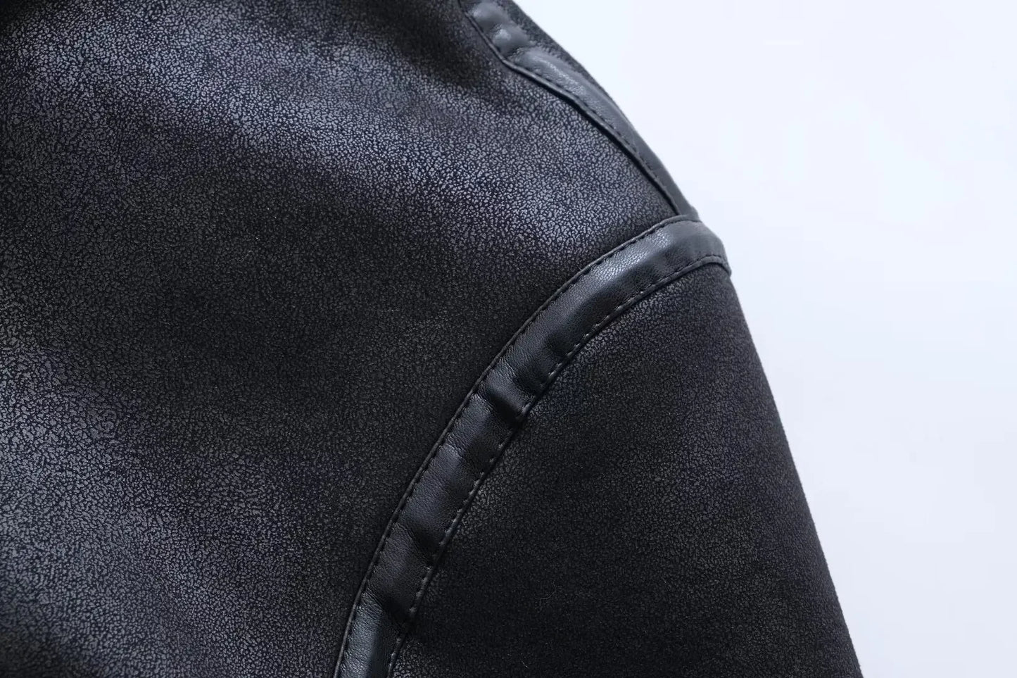 Autumn and Winter New Women's Fur Fleece Loose Double-sided Motorcycle Jacket Short Coat Street Style Comfortable Warm