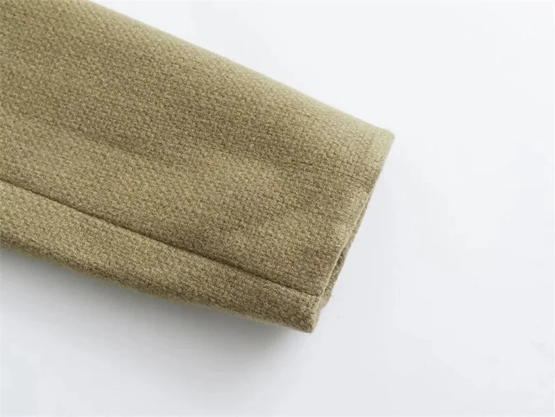 MUJER Tweed Cropped Jacket Woman Long Sleeve Vintage Jacket Woman Fashion Button Elegant Jackets For Women New In Short Coats