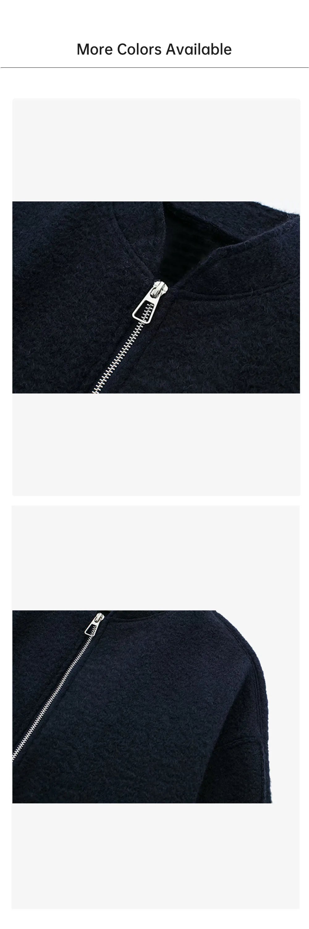 UNIZERA 2023 Autumn/Winter New Product Women's New Fashion Casual Loose Versatile Zipper Pilot Jacket Coat