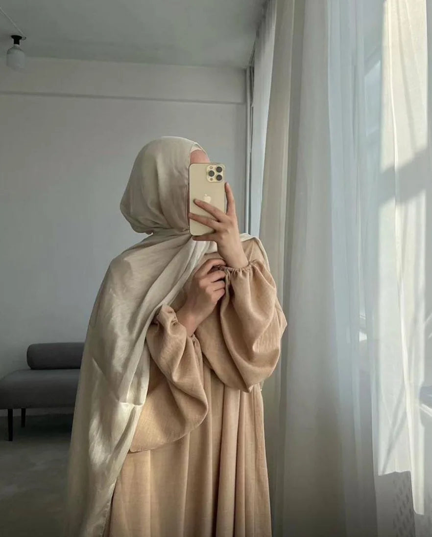 Modest Nursing Clothes for Muslim Women 2025 Elegant Arabic Muslim Dress Eid Dubai Plain Nursing Abaya Fashion Turkey Solid Robe